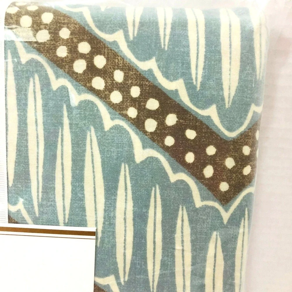 NEW Pottery Barn Duvet Cover Sidney Full Queen 92 x 88 Multi Blue Beachy Chevron
